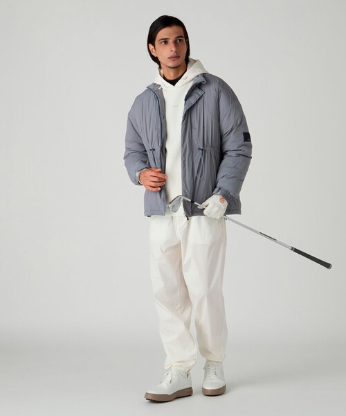 TaylorMade（テーラーメイド）の「【別注】＜TaylorMade×UNITED ARROWS＞ ユニセックス テキスチャード ワイド ジョガーパンツ（その他パンツ・メンズ・グレー系/オフホワイト/ブラック・M/XL/S/L）」の12枚目の写真