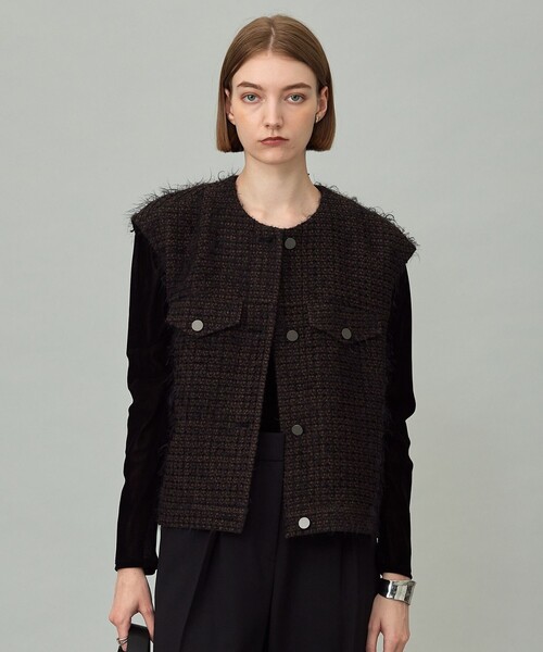 ICB フェザーツイードベスト フェザーツイード ベスト / ICB | ファッション通販 【公式通販】オン
