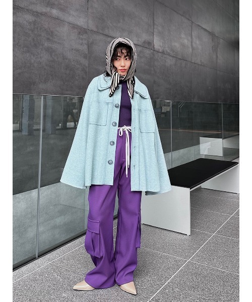ELCHELE(エルチェレ)の「LOW WAIST CARGO PANTS(カーゴパンツ・レディース・ブラック/オリーブ/パープル・36/38)」の4枚目の写真