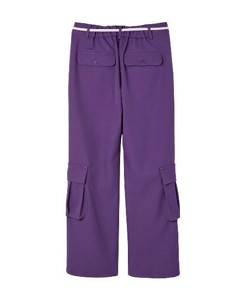 ELCHELE(エルチェレ)の「LOW WAIST CARGO PANTS(カーゴパンツ・レディース・ブラック/オリーブ/パープル・36/38)」の13枚目の写真