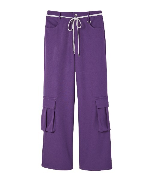 ELCHELE(エルチェレ)の「LOW WAIST CARGO PANTS(カーゴパンツ・レディース・ブラック/オリーブ/パープル・36/38)」の12枚目の写真