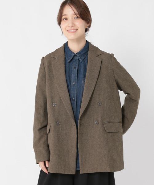 セール】ヘリンボーンジャケット《オケージョン2025AW》（テーラード