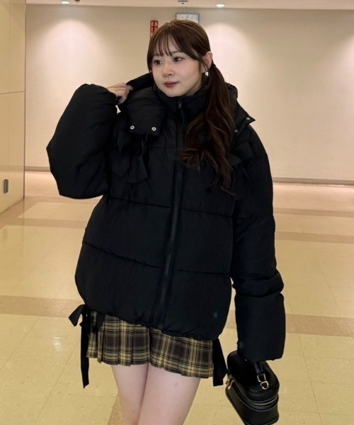 セール】2WAYリボン中綿ミドル丈ブルゾン（ブルゾン）｜Another Branch