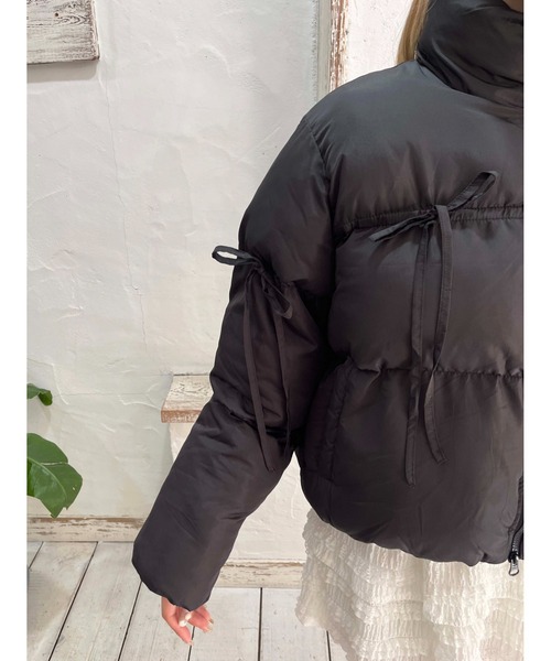 PHILLY（フィリー）の「リボンデザインパファーブルゾン（ブルゾン・レディース・ブラック/アイボリー/グレー・FREE）」の20枚目の写真