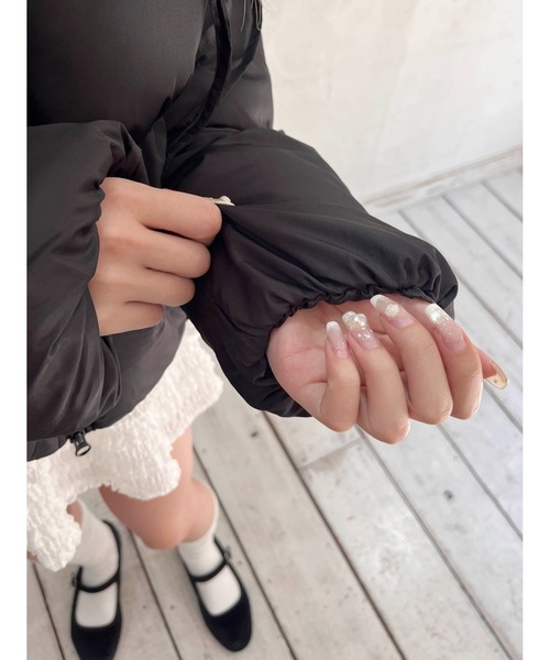 PHILLY（フィリー）の「リボンデザインパファーブルゾン（ブルゾン・レディース・ブラック/アイボリー/グレー・FREE）」の19枚目の写真