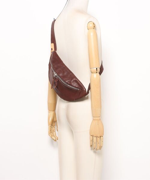 TONE SELECT GOODS(トーンセレクトグッズ)の「Butler Verner Sails(バトラーバーナーセイルズ) 馬革ヒップバッグ ホースレザーショルダーバッグ ボディバッグ 【JA-2290】(ボディバッグ/ウエストポーチ・メンズ・ブラウン・FREE)」の10枚目の写真