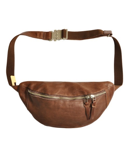 TONE SELECT GOODS(トーンセレクトグッズ)の「Butler Verner Sails(バトラーバーナーセイルズ) 馬革ヒップバッグ ホースレザーショルダーバッグ ボディバッグ 【JA-2290】(ボディバッグ/ウエストポーチ・メンズ・ブラウン・FREE)」の1枚目の写真