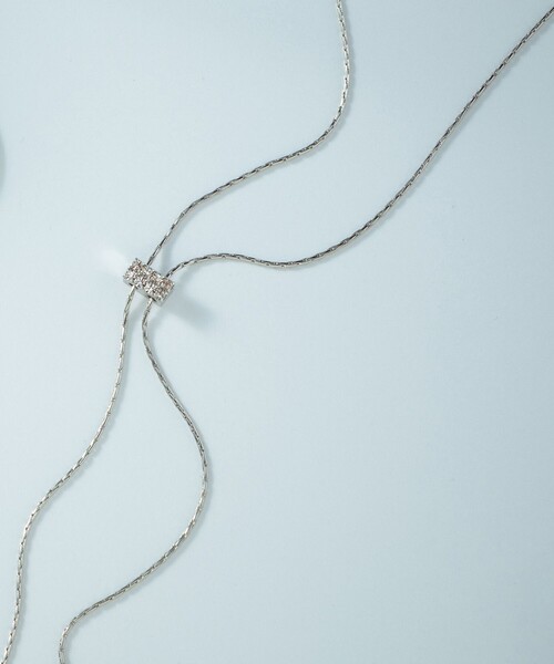 23区（ニジュウサンク）の「スネークチェーン ラリエット ネックレス（ネックレス・レディース・シルバー系/ゴールド系・F）」の2枚目の写真