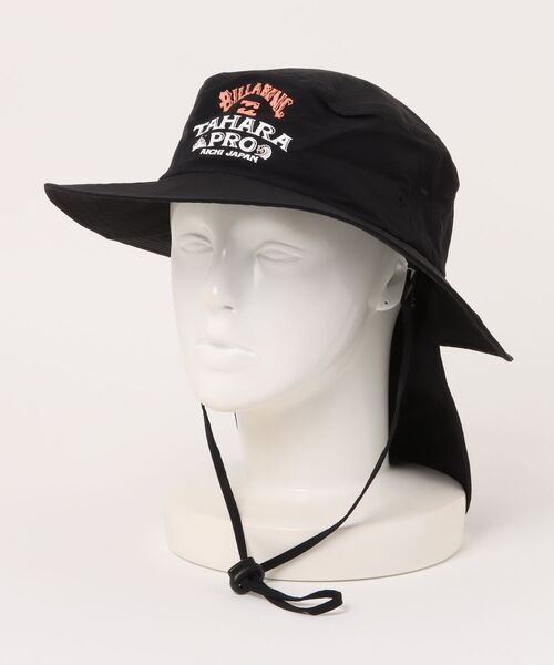 BILLABONG(ビラボン)の「BILLABONG メンズ TAHARA PRO SUBMERSIBLE ハット 【2025年秋冬モデル】 @autumn/ビラボンサンシェード付きサファリハット(帽子)(ハット・メンズ・ブラック・FREE)」の1枚目の写真