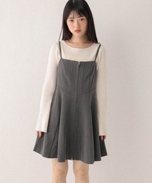 サーキュラーZIPキャミミニワンピース　602802