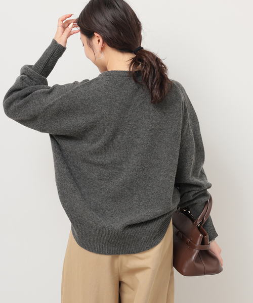JOURNAL STANDARD relume（ジャーナルスタンダード　レリューム）の「《追加》ハミルトンウールクループルオーバー（ニット/セーター・レディース・グレー/チャコールグレー/レッド・FREE）」の10枚目の写真