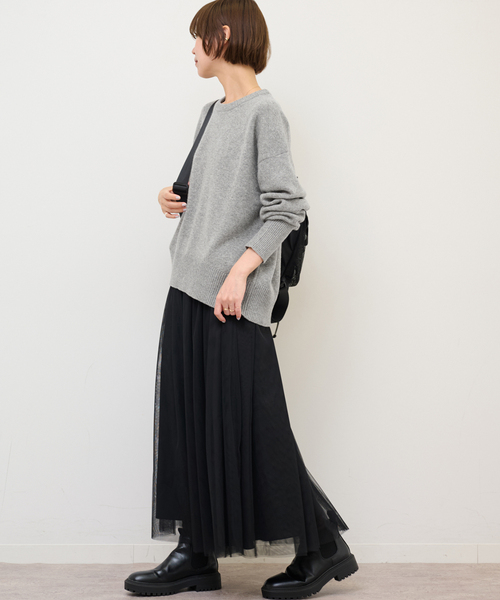 JOURNAL STANDARD relume（ジャーナルスタンダード　レリューム）の「《追加》ハミルトンウールクループルオーバー（ニット/セーター・レディース・グレー/チャコールグレー/レッド・FREE）」の13枚目の写真