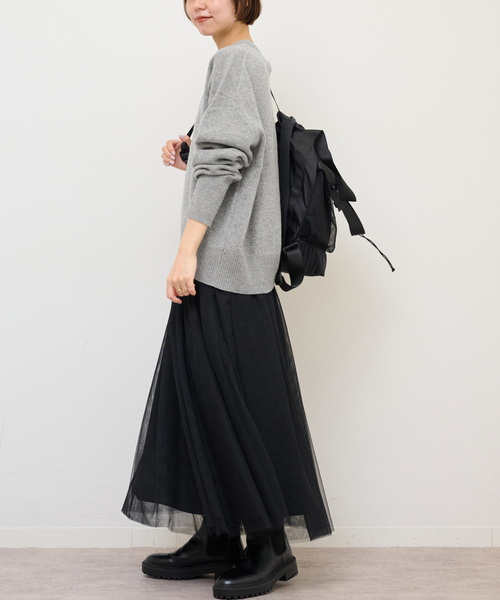 JOURNAL STANDARD relume（ジャーナルスタンダード　レリューム）の「《追加》ハミルトンウールクループルオーバー（ニット/セーター・レディース・グレー/チャコールグレー/レッド・FREE）」の14枚目の写真