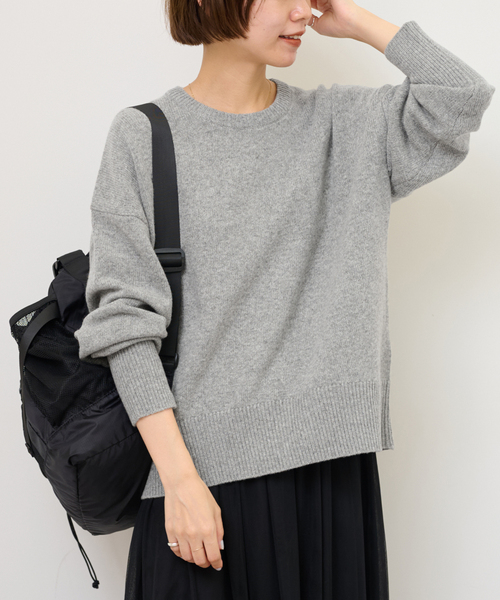 JOURNAL STANDARD relume（ジャーナルスタンダード　レリューム）の「《追加》ハミルトンウールクループルオーバー（ニット/セーター・レディース・グレー/チャコールグレー/レッド・FREE）」の17枚目の写真