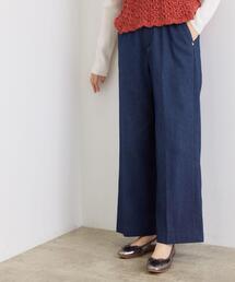 grove（グローブ）の「裏起毛デニムライクストレートワイドパンツ（その他パンツ・レディース）」