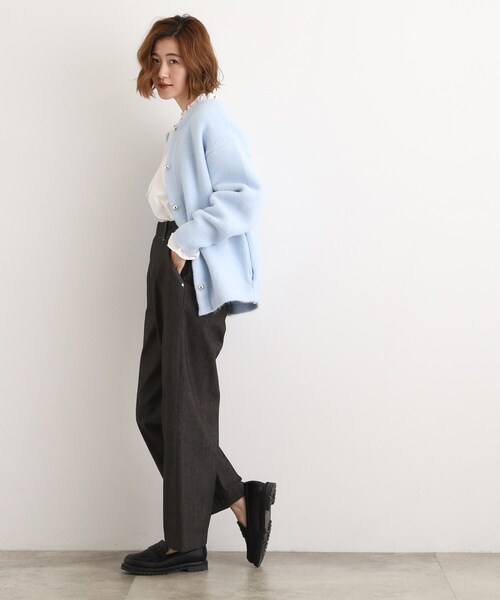 grove（グローブ）の「【あったか裏起毛】デニムライクストレートワイドパンツ（その他パンツ・レディース・ネイビー/ブラック/オフホワイト・02/03/01/04/05）」の11枚目の写真