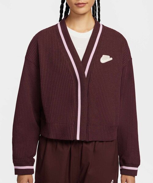 NIKE(ナイキ)の「ナイキ スポーツウェア ウィメンズジャケット / Nike Sportswear Women's Jacket IM7468-652 Burgundy Crush(カーディガン/ボレロ・レディース・バーガンディー・M/L/S/XS/XL)」の4枚目の写真