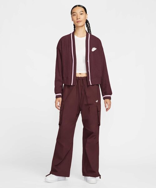 NIKE(ナイキ)の「ナイキ スポーツウェア ウィメンズジャケット / Nike Sportswear Women's Jacket IM7468-652 Burgundy Crush(カーディガン/ボレロ・レディース・バーガンディー・M/L/S/XS/XL)」の6枚目の写真