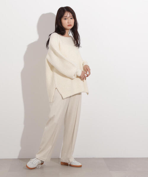 N.（N. Natural Beauty Basic）（エヌエヌナチュラルビューティーベーシック）の「【PS/低身長サイズ】ウォームタッチセンターコバパンツ（その他パンツ・レディース・グレー/ブラウン/ホワイト系その他・MEDIUM/P/S）」の21枚目の写真