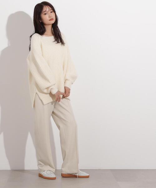 N.（N. Natural Beauty Basic）（エヌエヌナチュラルビューティーベーシック）の「【PS/低身長サイズ】ウォームタッチセンターコバパンツ（その他パンツ・レディース・グレー/ブラウン/ホワイト系その他・MEDIUM/P/S）」の22枚目の写真