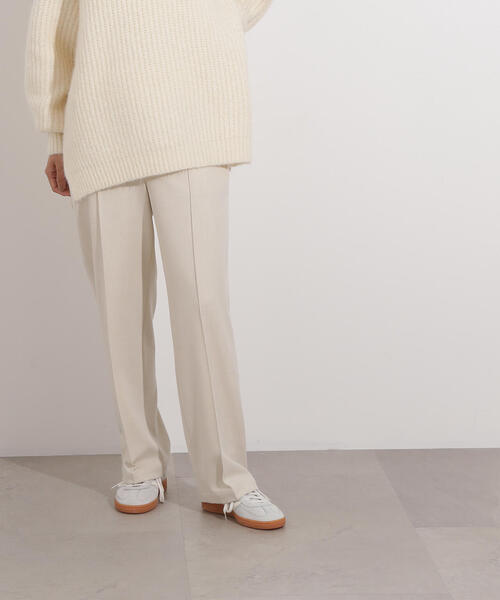 N.（N. Natural Beauty Basic）（エヌエヌナチュラルビューティーベーシック）の「【PS/低身長サイズ】ウォームタッチセンターコバパンツ（その他パンツ・レディース・グレー/ブラウン/ホワイト系その他・MEDIUM/P/S）」の2枚目の写真