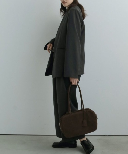anuke/アンヌーク] エコレザー ボストンバッグ（ショルダーバッグ