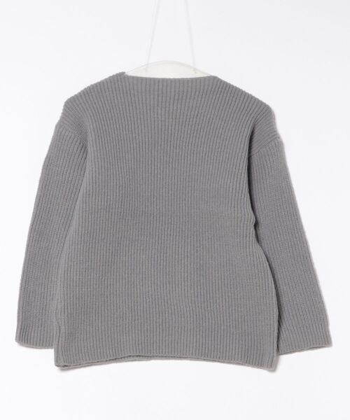 SHOUYO(ショウヨウ)の「Vネックストラップニットトップス/抜け感ルーズニット(グレー/レッド)(ニット/セーター・レディース・レッド/グレー・M)」の10枚目の写真