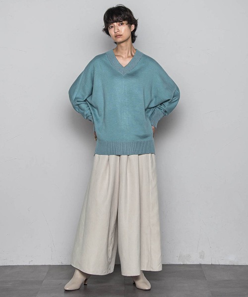 MAYSON GREY（メイソングレイ）の「スウェードライクキュロットパンツ≪手洗い可能≫（その他パンツ・レディース・オフホワイト/ブラック/チャコールグレー/ブラウン・M/S）」の13枚目の写真