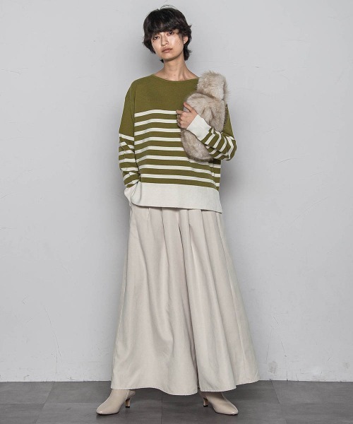 MAYSON GREY（メイソングレイ）の「スウェードライクキュロットパンツ≪手洗い可能≫（その他パンツ・レディース・オフホワイト/ブラック/チャコールグレー/ブラウン・M/S）」の11枚目の写真