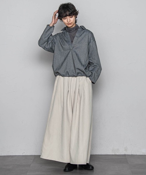 MAYSON GREY（メイソングレイ）の「スウェードライクキュロットパンツ≪手洗い可能≫（その他パンツ・レディース・オフホワイト/ブラック/チャコールグレー/ブラウン・M/S）」の12枚目の写真