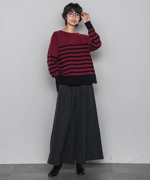 MAYSON GREY（メイソングレイ）の「スウェードライクキュロットパンツ≪手洗い可能≫（その他パンツ・レディース・オフホワイト/ブラック/チャコールグレー/ブラウン・M/S）」の15枚目の写真