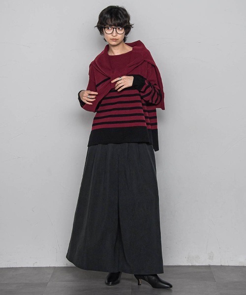 MAYSON GREY（メイソングレイ）の「スウェードライクキュロットパンツ≪手洗い可能≫（その他パンツ・レディース・オフホワイト/ブラック/チャコールグレー/ブラウン・M/S）」の16枚目の写真