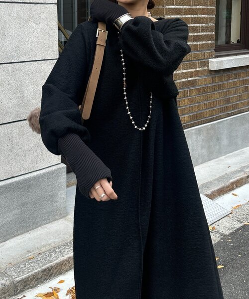 DouDou（ドゥドゥ）の「【インフルエンサー SAKURA企画】イタリアンエアリーワンピース（ワンピース・レディース・チャコールグレー/ライトベージュ/ネイビー/ブラック/グレー・TM/FREE）」の16枚目の写真