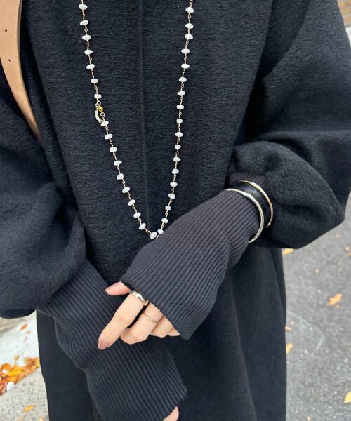 DouDou（ドゥドゥ）の「【インフルエンサー SAKURA企画】イタリアンエアリーワンピース（ワンピース・レディース・チャコールグレー/ライトベージュ/ネイビー/ブラック/グレー・TM/FREE）」の19枚目の写真