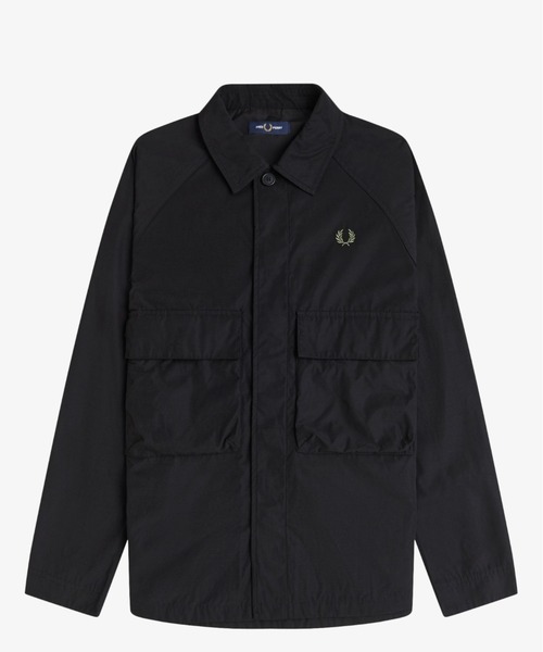 FRED PERRY(フレッドペリー)の「Raglan Utility Overshirt/ラグランユーティリティーオーバーシャツ(シャツ/ブラウス・メンズ・ブラック/カーキ・M/L)」の19枚目の写真