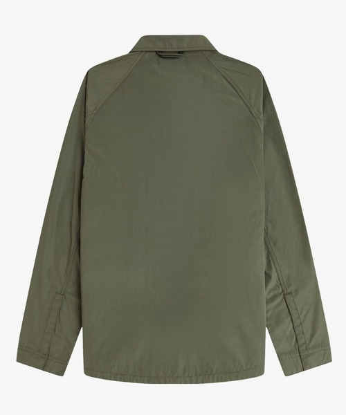 FRED PERRY(フレッドペリー)の「Raglan Utility Overshirt/ラグランユーティリティーオーバーシャツ(シャツ/ブラウス・メンズ・ブラック/カーキ・M/L)」の5枚目の写真