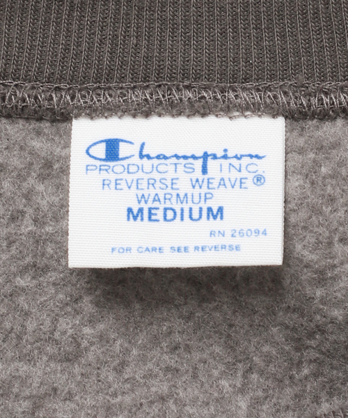 FRAMeWORK(フレームワーク)の「Champion 別注製品染めREVERSE WEAVEポケット(スウェット・レディース・ウッド/アイボリー/チャコールグレー・FREE)」の22枚目の写真