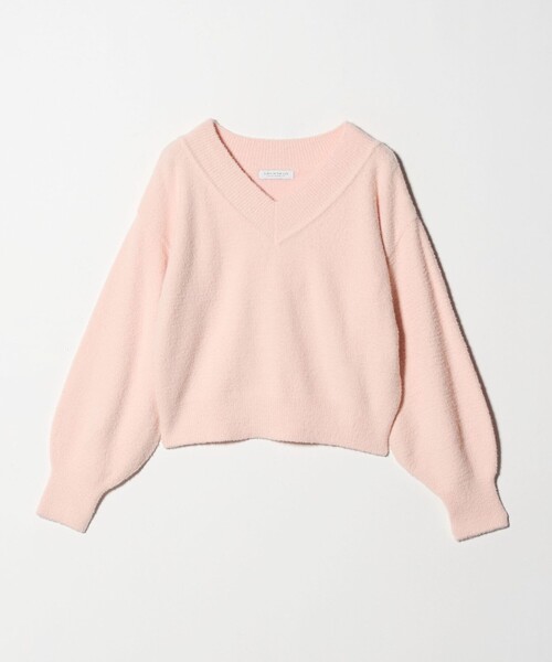A DAY IN THE LIFE UNITED ARROWS(アデイインザライフユナイテッドアローズ)の「フワフワ Vネックニット <A DAY IN THE LIFE(ニット/セーター・レディース・コバルトブルー/ダークグレー/ライトピンク・FREE)」の3枚目の写真