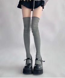 Vini（ヴィニ）の「ルーズシルエット ニーハイソックス（ソックス/靴下）」