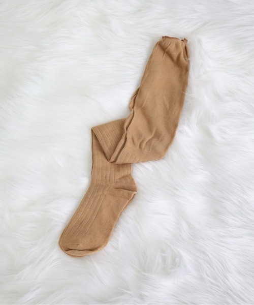 Vini(ヴィニ)の「ルーズシルエット ニーハイソックス(ソックス/靴下・レディース・テラコッタ/アイボリー/ブラック/ホワイト/グレー・FREE)」の12枚目の写真