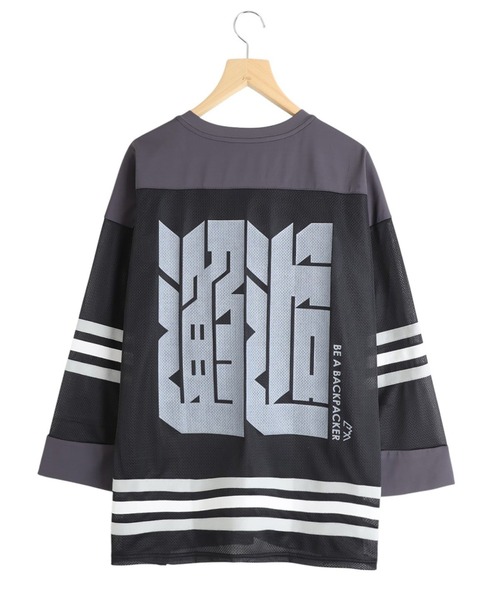 CMF OUTDOOR GARMENT（シーエムエフアウトドアガーメント）の「CMF OUTDOOR GARMENT / シーエムエフ アウトドア ガーメント：HOCKEY TEE：CMF2501-C05J[AST]（Tシャツ/カットソー・メンズ・ブラック・M/L）」の2枚目の写真