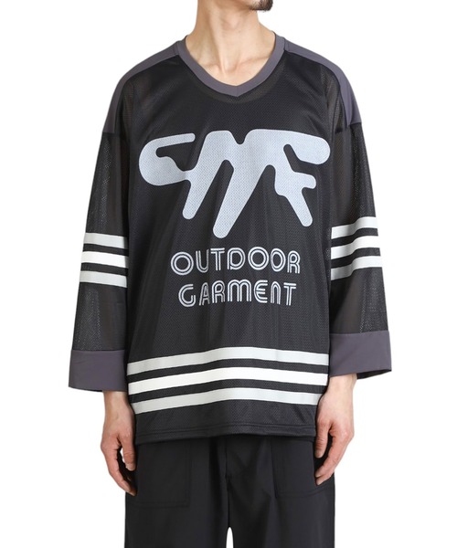 CMF OUTDOOR GARMENT（シーエムエフアウトドアガーメント）の「CMF OUTDOOR GARMENT / シーエムエフ アウトドア ガーメント：HOCKEY TEE：CMF2501-C05J[AST]（Tシャツ/カットソー・メンズ・ブラック・M/L）」の6枚目の写真