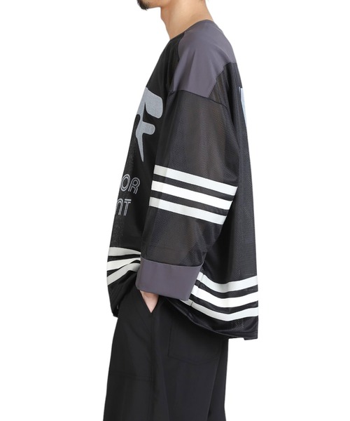 CMF OUTDOOR GARMENT（シーエムエフアウトドアガーメント）の「CMF OUTDOOR GARMENT / シーエムエフ アウトドア ガーメント：HOCKEY TEE：CMF2501-C05J[AST]（Tシャツ/カットソー・メンズ・ブラック・M/L）」の7枚目の写真