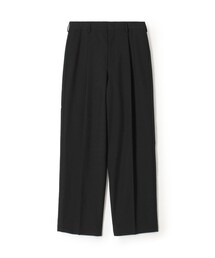 美品✦TOMORROWLAND スラックスパンツ ウエスト86 高級モヘヤウール セール】 ウールモヘヤシルク 2プリーツグルカスラックス