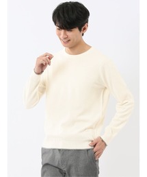 【ウォッシャブル ウール混】m.f.エディトリアル メンズ クルーネック ニット セーター