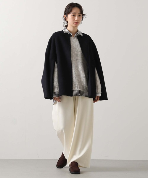 Gready Brilliant(グレディブリリアン)の「BASICシャツ(シャツ/ブラウス・レディース・ブラック×ホワイト/ベージュ系/サックスブルー・38)」の12枚目の写真