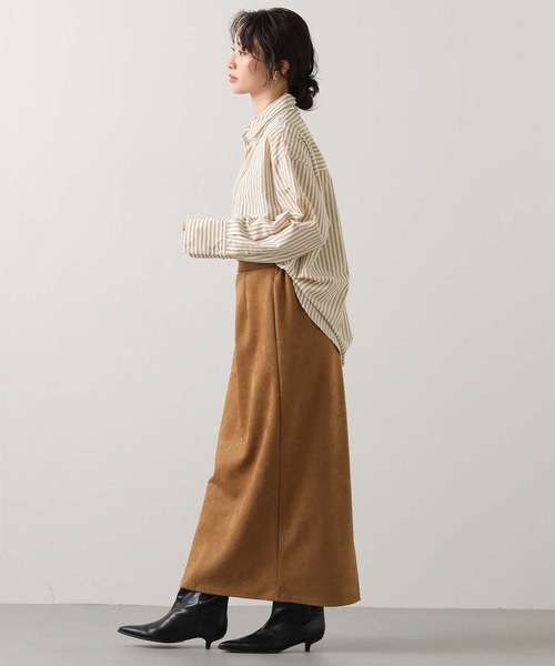 Gready Brilliant(グレディブリリアン)の「BASICシャツ(シャツ/ブラウス・レディース・ブラック×ホワイト/ベージュ系/サックスブルー・38)」の20枚目の写真