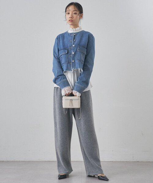 Whim Gazette（ウィムガゼット）の「デニムクルージャケット（デニムジャケット・レディース・ブルー・FREE）」の6枚目の写真