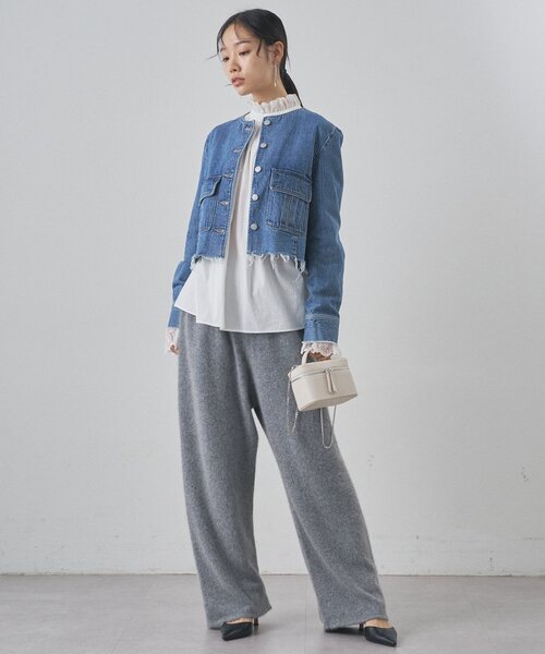 Whim Gazette（ウィムガゼット）の「デニムクルージャケット（デニムジャケット・レディース・ブルー・FREE）」の17枚目の写真