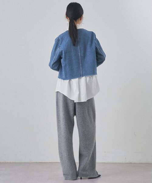 Whim Gazette（ウィムガゼット）の「デニムクルージャケット（デニムジャケット・レディース・ブルー・FREE）」の2枚目の写真